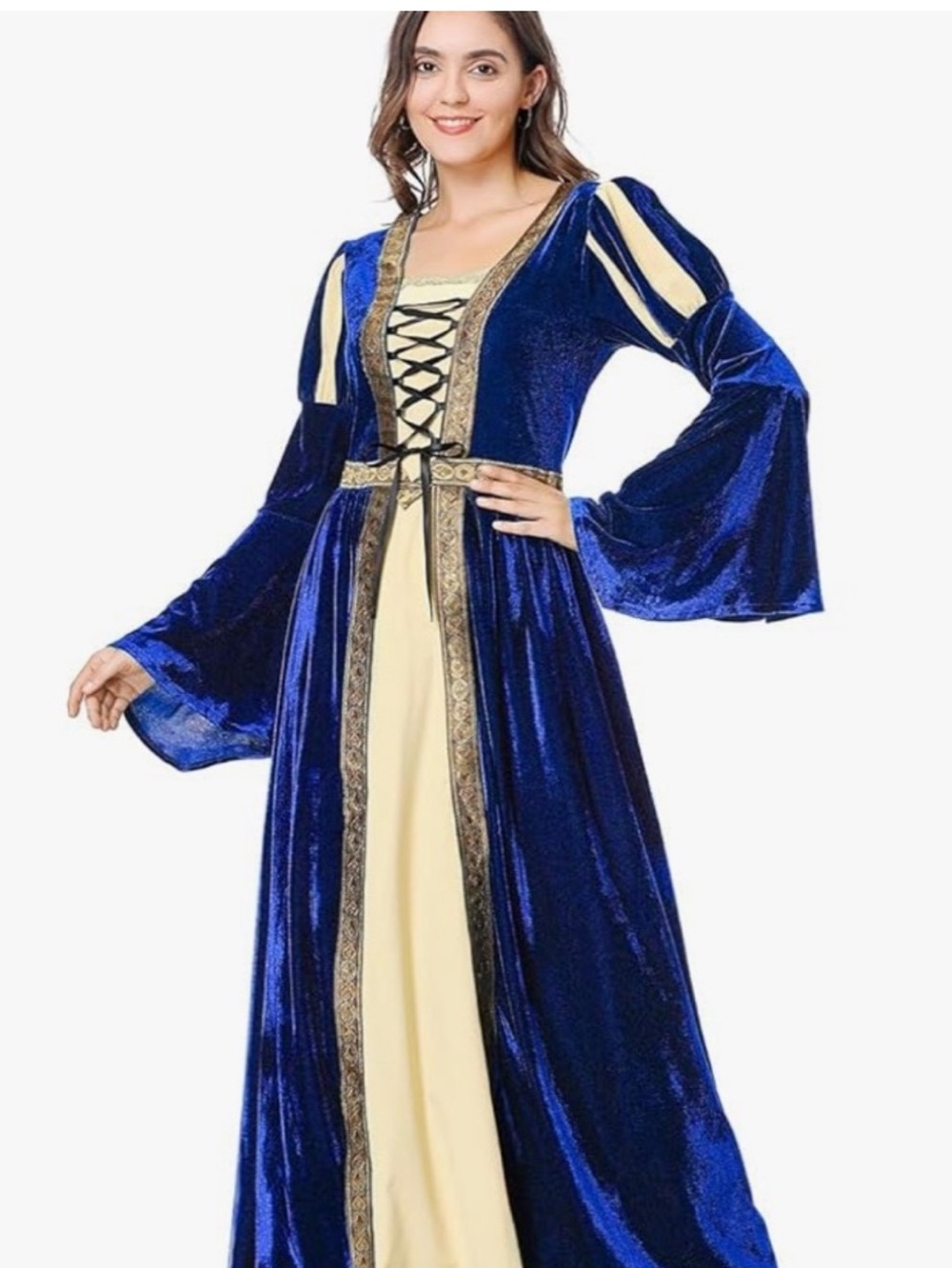 Yolsun M Medieval Dress Renaissance Princess Halloween Dress Up Costume - Picture 5 of 5